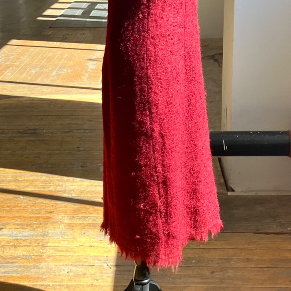 Kenneth Cole Burgundy wool  and Mohair deess - Picture 4 of 12